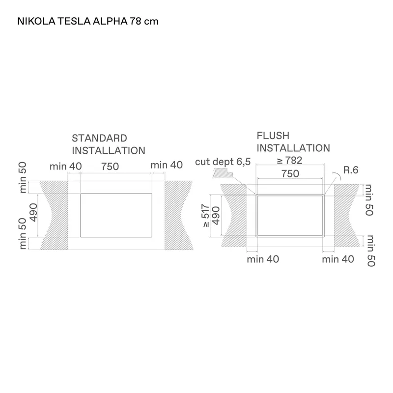 Maßzeichnung NikolaTesla Alpha