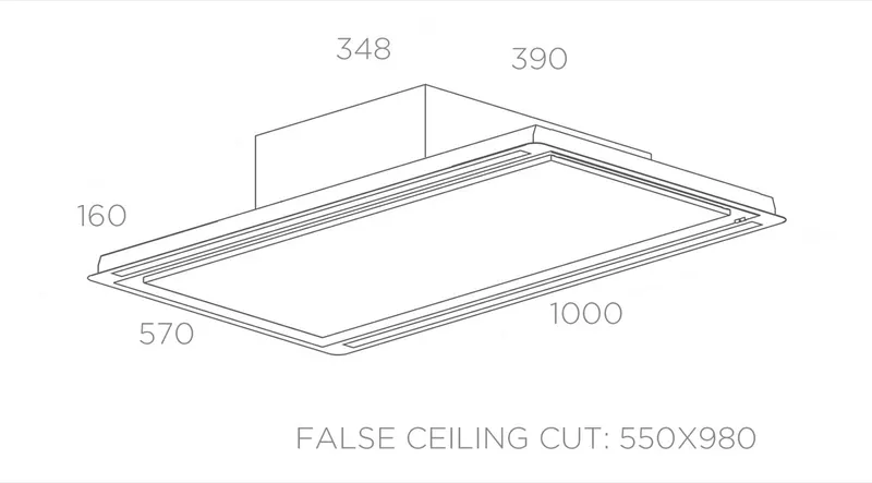 Maßzeichnung Hilight Glass
