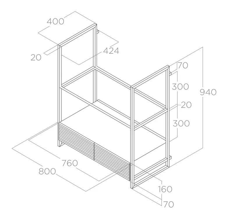 Maßzeichnung Open Suite