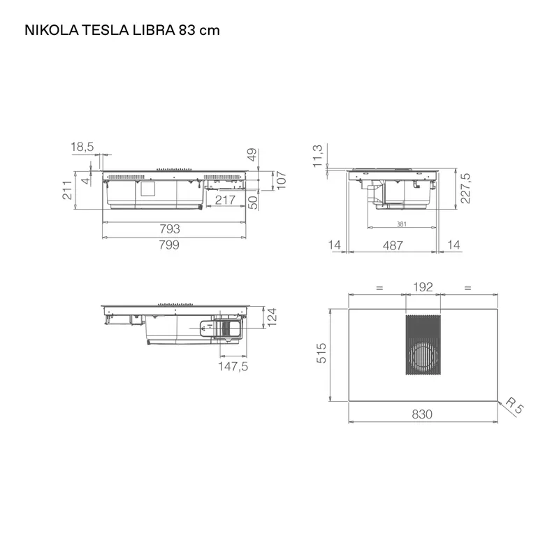 Maßzeichnung NikolaTesla Libra