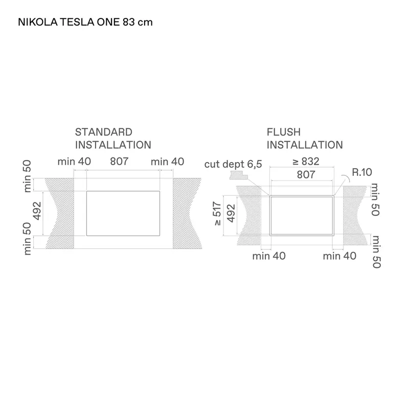 Maßzeichnung NikolaTesla One