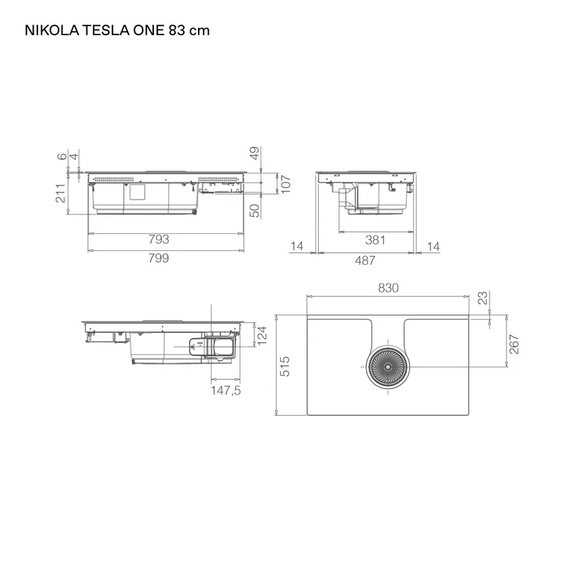 Maßzeichnung NikolaTesla One
